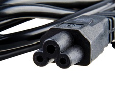 Napájecí kabel pro notebookové zdroje trojpinový (trojlístek) dlouhý 1,8m