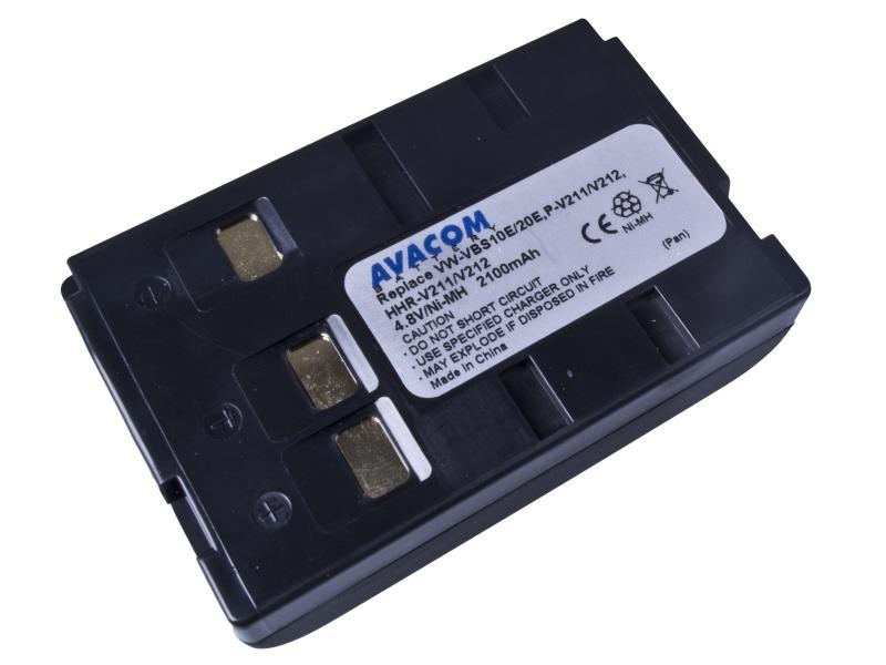 Batteria Ricaricabile Ni-MH 4.8V 1200mAh Per Panasonic VW-VBS20E E Modelli Compatibili (NV-A1, NV-R200, VW-VBS10E, VW-VBH10E, Ecc.)