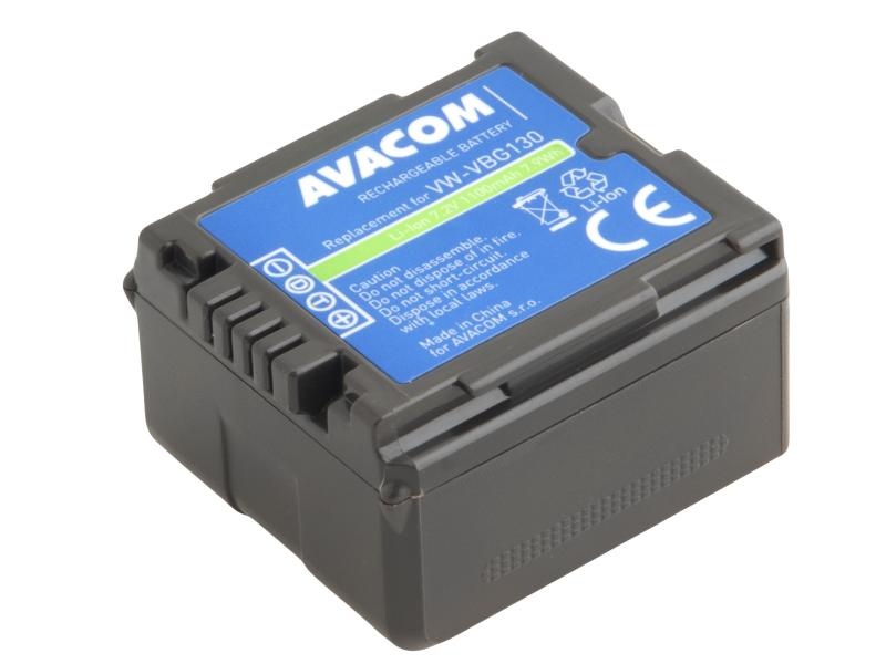 AVACOM VIPA-G130-B1100 Li-Ion 7.2V 1100mAh - neoriginální - Baterie Panasonic VW-VBG130, DMW-BLA13 Li-Ion 7.2V 1100mAh 7.9Wh