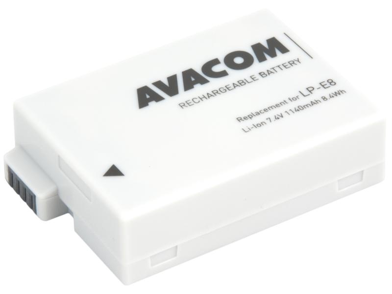 AVACOM DICA-LPE8-B1140 Li-Ion 7.4V 1140mAh - neoriginální - Baterie Canon LP-E8 Li-Ion 7.4V 1140mAh 8.4Wh