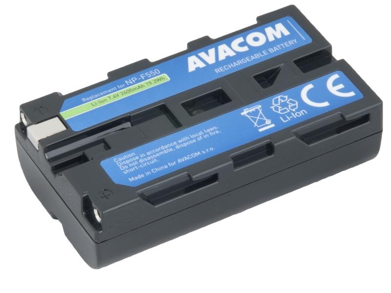 AVACOM VISO-550-B2600 Li-Ion 7.4V 2600mAh - neoriginální - Baterie Sony NP-F550 Li-Ion 7.4V 2600mAh 19Wh