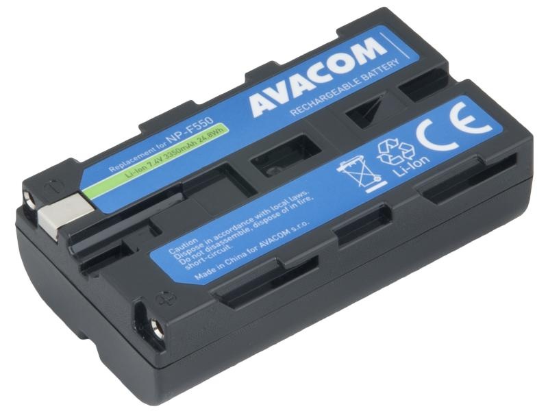 AVACOM VISO-550-B3350 Li-Ion 7.4V 3350mAh - neoriginální - Baterie Sony NP-F550 Li-Ion 7.4V 3350mAh 25Wh