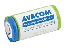 Nabíjecí fotobaterie Avacom CR123A 3V 450mAh 1.35Wh - AVACOM DICR-R123-450 - neoriginální