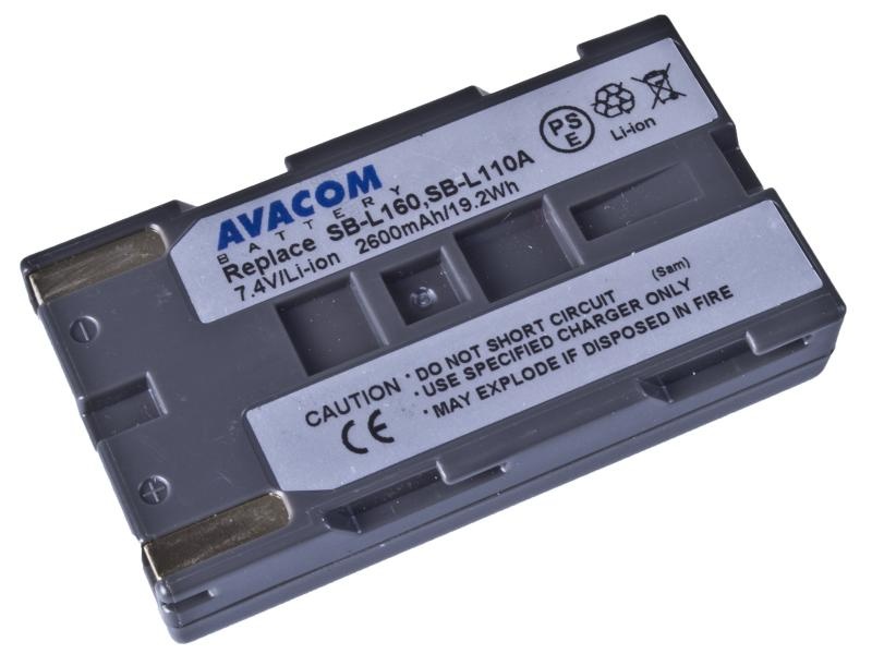 AVACOM VISS-L160-806 Li-Ion 7.4V 2600mAh - neoriginální - Baterie Samsung SB-L160 Li-Ion 7.4V 2600mAh 19.2Wh