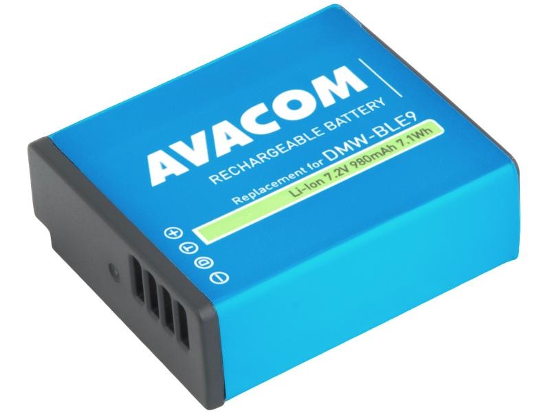 AVACOM DIPA-BLE9-B980 Li-Ion 7.2V 980mAh - neoriginální - Baterie Panasonic DMW-BLE9, BLG-10 Li-Ion 7.2V 980mAh 7.1Wh