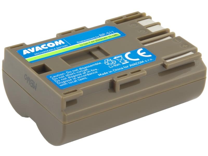 AVACOM DICA-511-B2040 Li-Ion 7.4V 2040mAh - neoriginální - Baterie Canon BP-511/ 512 Li-Ion 7.4V 2040mAh 15.1Wh