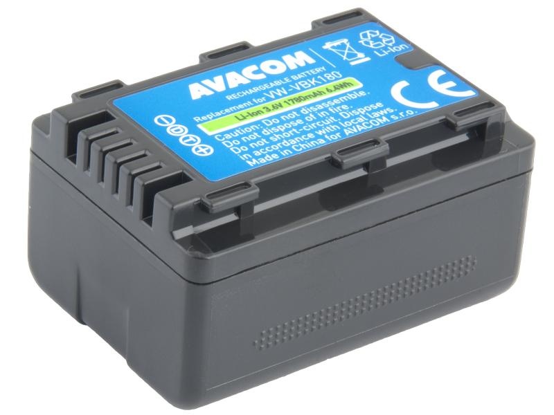 AVACOM VIPA-K180-B1780 Li-Ion 3.6V 1780mAh - neoriginální - Baterie Panasonic VW-VBK180E-K Li-Ion 3.6V 1780mAh 6.4Wh