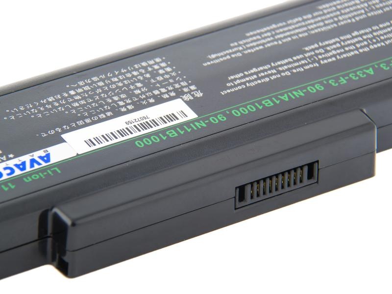 AVACOM NOAS-F3H-082 Li-Ion 11,1V 6900mAh - neoriginální - Baterie Asus F2 series, F3U/F3P/F3SR  Li-Ion 11,1V 6900mAh 77Wh