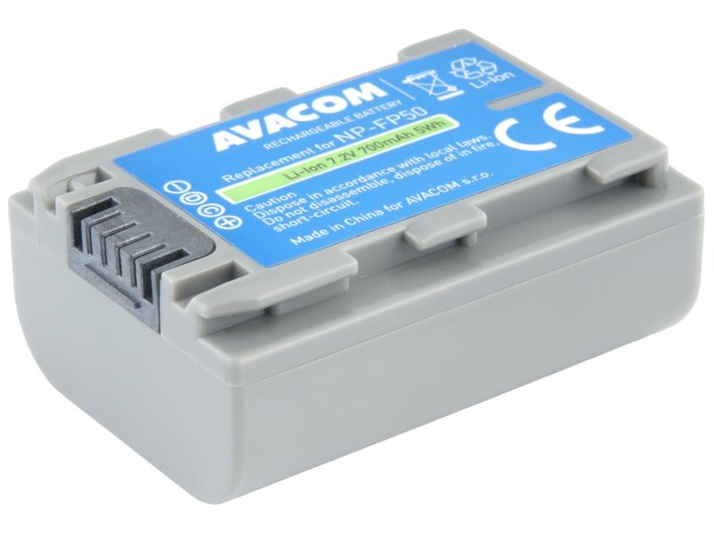 AVACOM VISO-FP50-B700 Li-Ion 7.2V 700mAh - neoriginální - Baterie Sony NP-FP50 Li-Ion 7.2V 700mAh 5Wh
