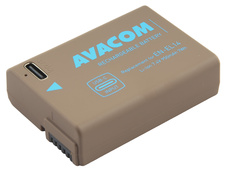 AVACOM DINI-EL14-B950USB Li-Ion 7.4V 950mAh - neoriginální - Baterie Nikon EN-EL14 vstup USB-C Li-Ion 7.4V 950mAh 7Wh