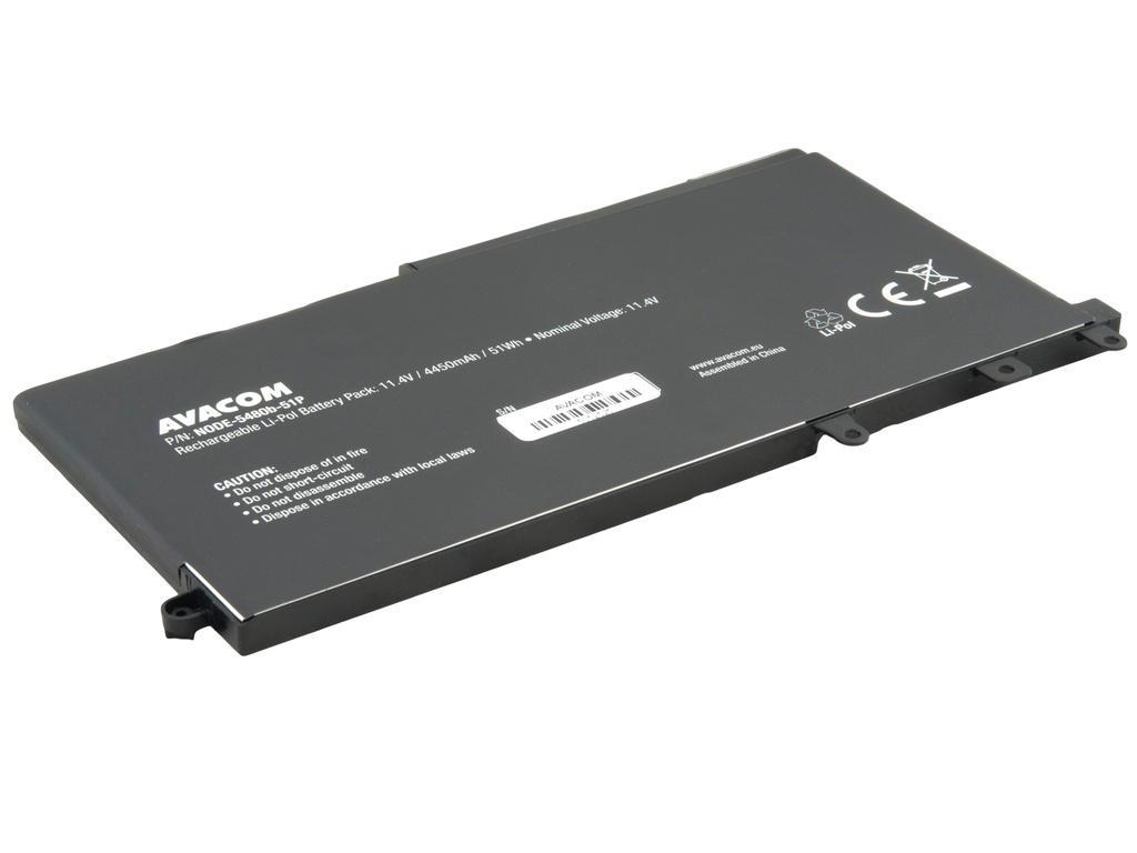 AVACOM NODE-5480b-51P Li-Pol 11,4V 4450mAh - neoriginální - Baterie Dell Latitude 5480, 5580 Li-Pol 11,4V 4450mAh 51Wh