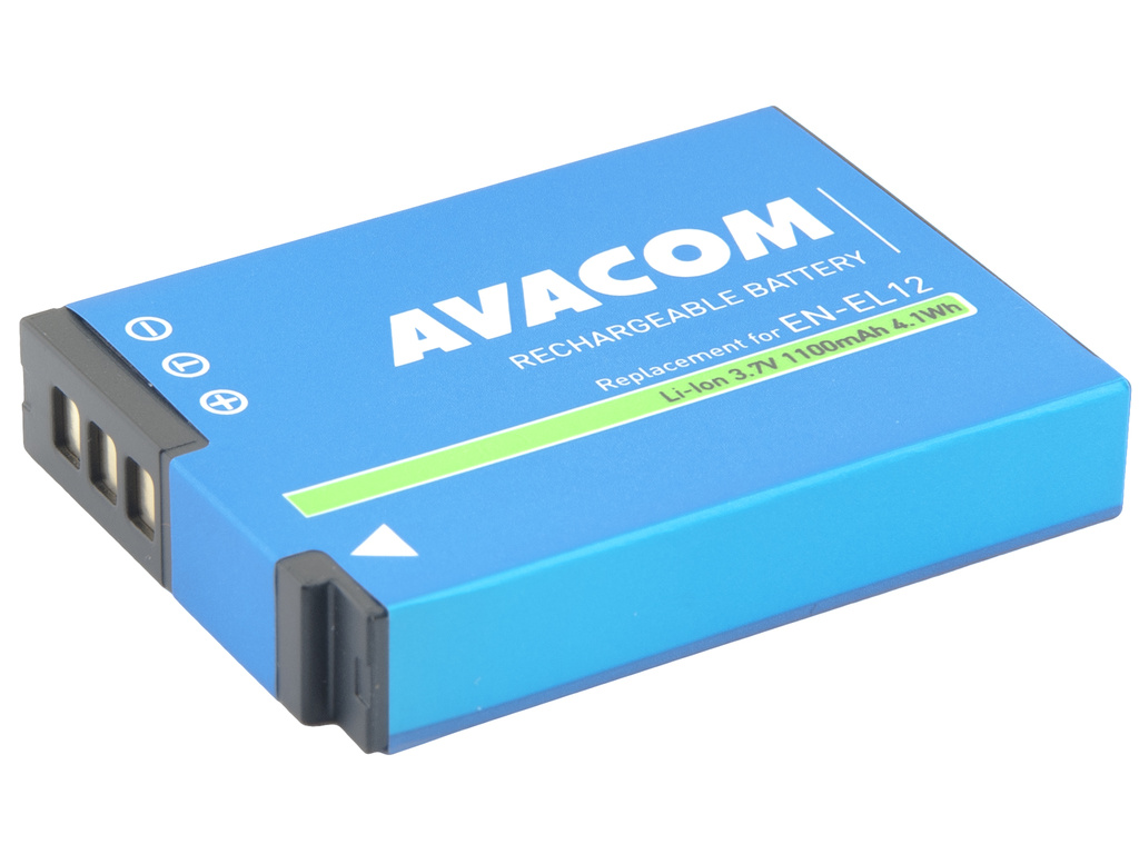 AVACOM DINI-EL12-B1100 Li-Ion 3.7V 1100mAh - neoriginální - Baterie Nikon EN-EL12 Li-Ion 3.7V 1100mAh 4.1Wh