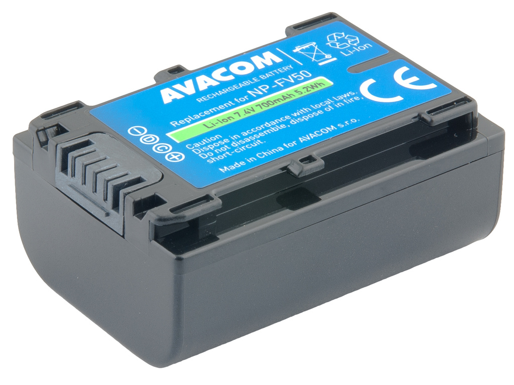 AVACOM VISO-FV50-B700 Li-Ion 7.4V 700mAh - neoriginální - Baterie Sony NP-FV50 Li-Ion 7.4V 700mAh 5.2Wh