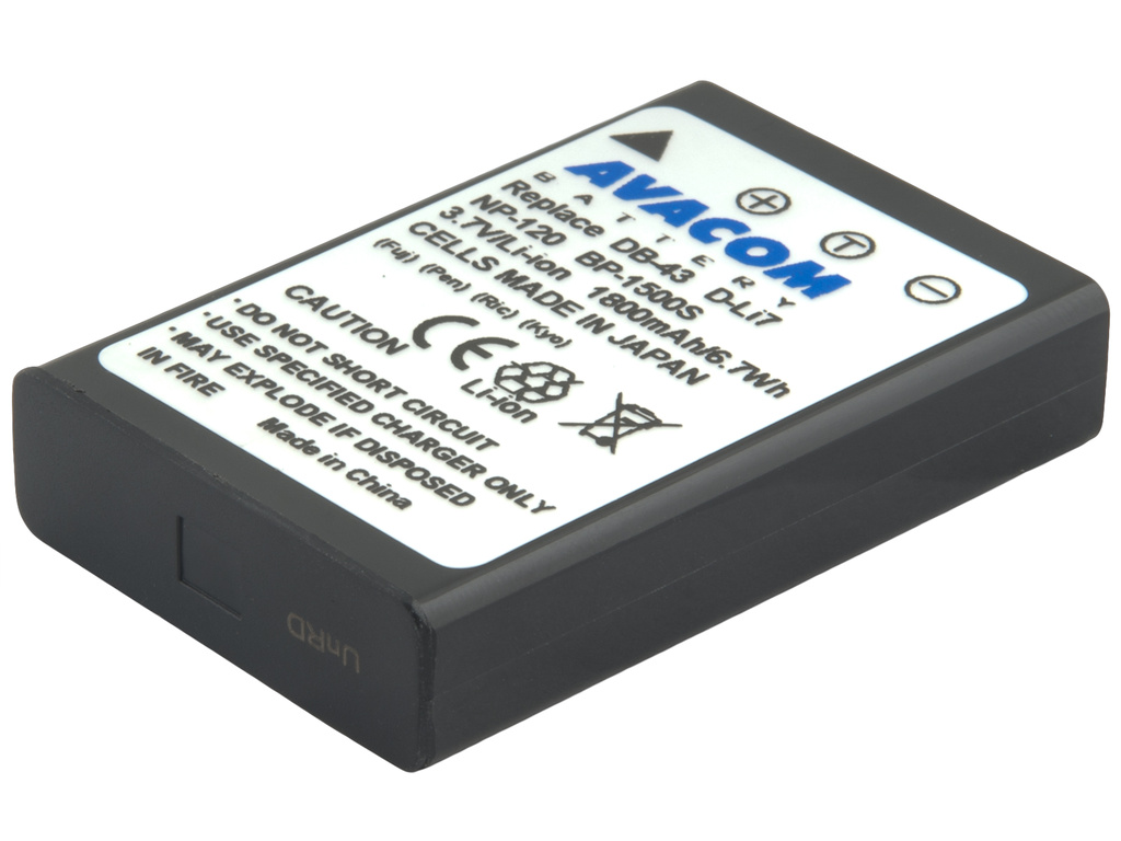 AVACOM DIFU-NP12-387 Li-Ion 3.7V 1800mAh - neoriginální - Baterie Fujifilm NP-120 Li-Ion 3.7V 1800mAh 6.7Wh