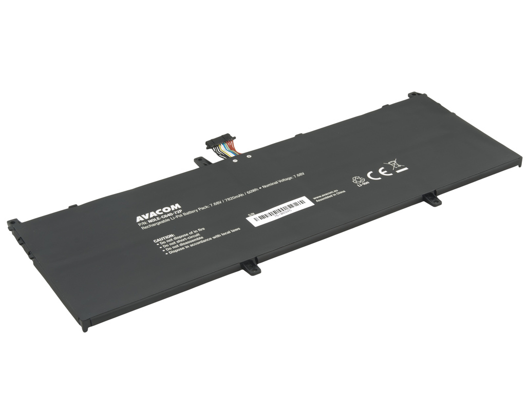 AVACOM NOLE-C640-72P Li-Pol 7,68V 7820mAh - neoriginální - Baterie Lenovo Yoga C640 Li-Pol 7,68V 7820mAh 60Wh