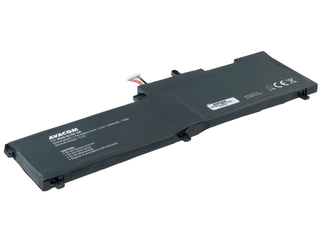 AVACOM NOAS-GL702-76P Li-Pol 15,2V 5000mAh - neoriginální - Baterie Asus ROG Strix GL702 Li-Pol 15,2V 5000mAh 76Wh