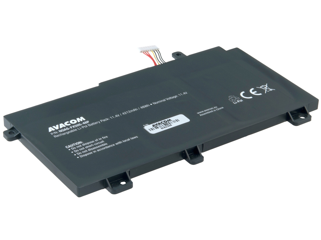 AVACOM NOAS-FX505-48P Li-Pol 11,4V 4212mAh - neoriginální - Baterie Asus  TUF FX505, FX706  Li-Pol 11,4V 4212mAh 48Wh