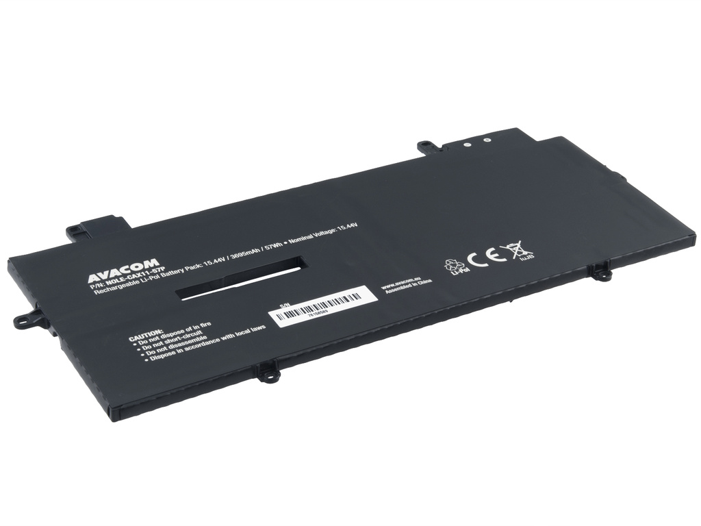 AVACOM NOLE-CAX11-57P Li-Pol 15,44V 3695mAh - neoriginální - Baterie Lenovo X1 Carbon Gen.9, Gen.10, Gen.11 Li-Pol 15,44V 3695mAh 57Wh