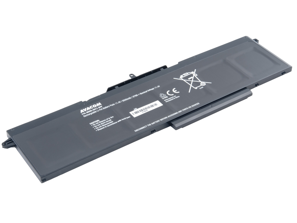 AVACOM NODE-5511-97P Li-Pol 11,4V 8500mAh - neoriginální - Baterie Dell Latitude 5401, 5501, 5511 Li-Pol 11,4V 8500mAh 97Wh