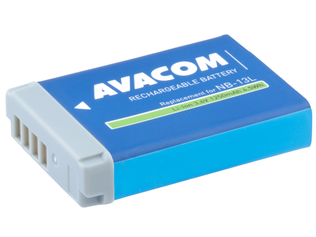 AVACOM DICA-NB13-B1250 Li-Ion 3.6V 1250mAh - neoriginální - Baterie Canon NB-13L Li-Ion 3.6V 1250mAh 4.5Wh