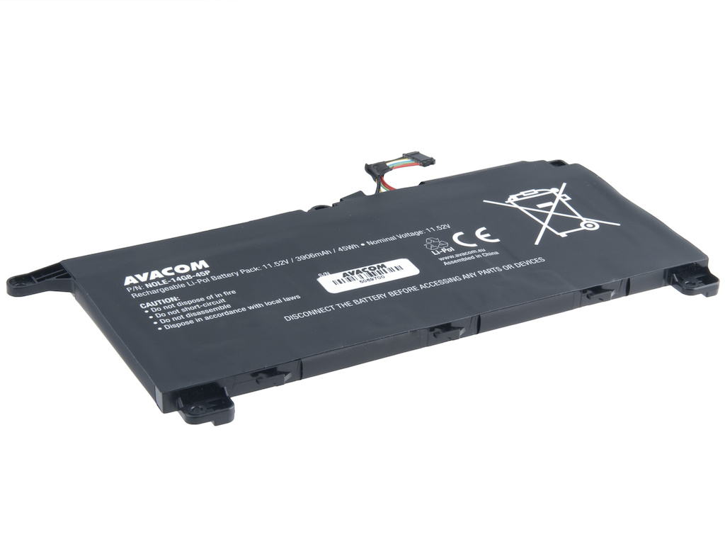 AVACOM NOLE-14G8-45P Li-Pol 11,52V 3906mAh - neoriginální - Baterie Lenovo ThinkBook 14 G8 IAL, 16 G6, G8 IAL Li-Pol 11,52V 3906mAh 45Wh