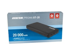 AVACOM externí baterie PRISMA GT-20, Li-Ion 20000mAh, USB-C, QC vstup a výstup, černá (PWRB-200K-QC)