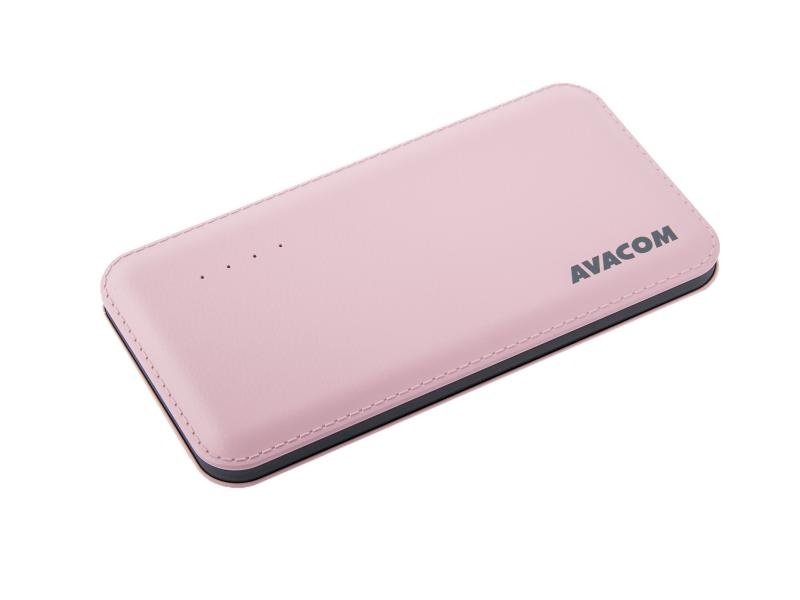 AVACOM externí baterie PWRB-8001P, Li-Pol, kapacita 8000mAh, výstup 5V/2.1A, růžová (PWRB-8001P)